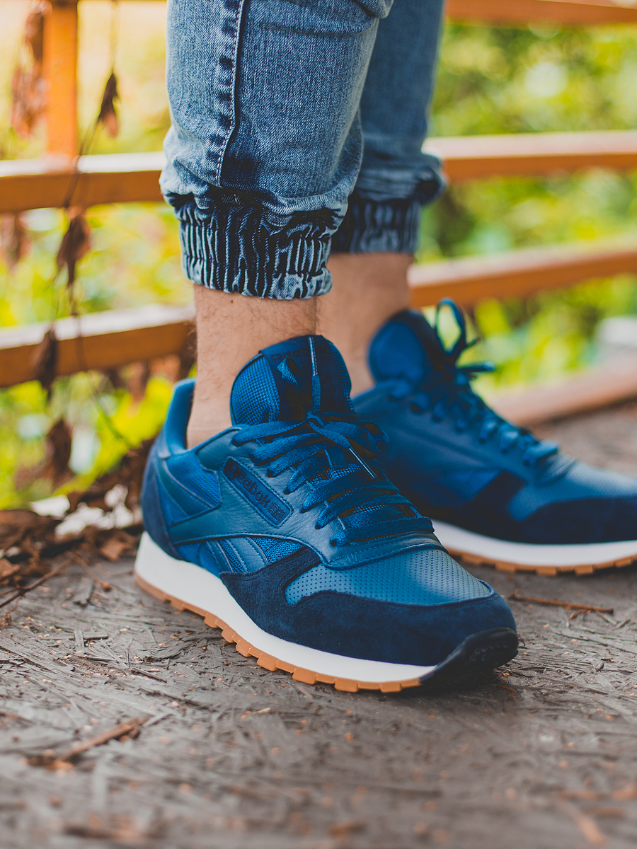 Reebok Shoes Cl Leather Spp (noble blue/cllgnavy/white)