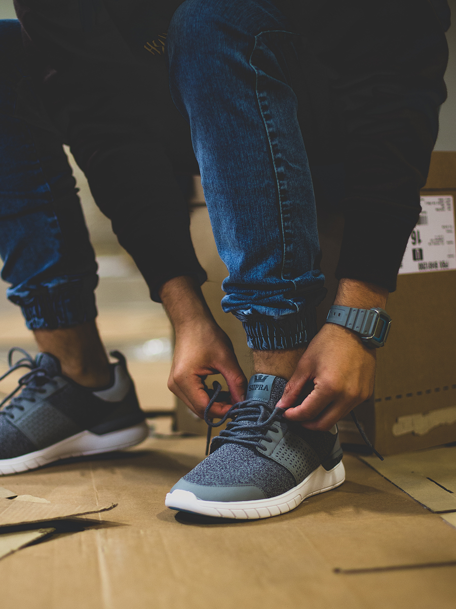 Supra Shoes Scissor (grey/charcoal aqua)