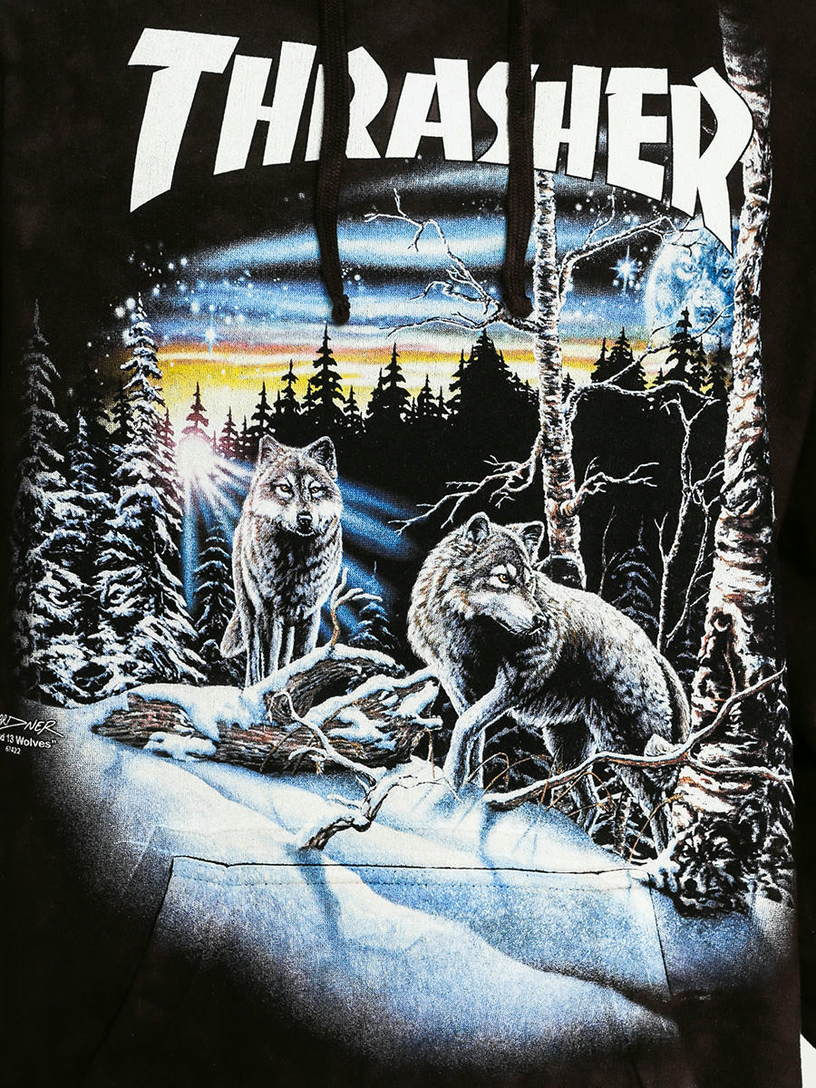 Thrasher clearance wolf hoodie