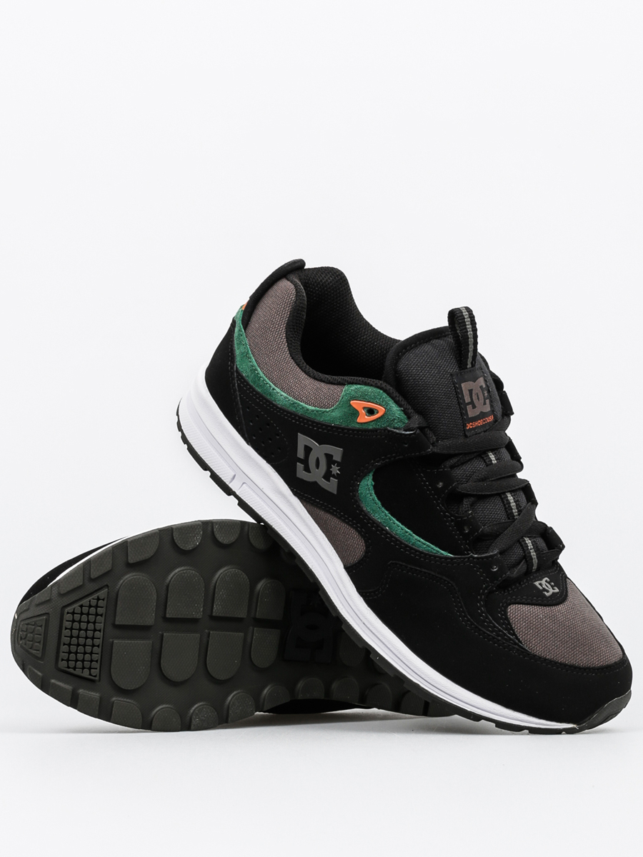 black and green dc shoes