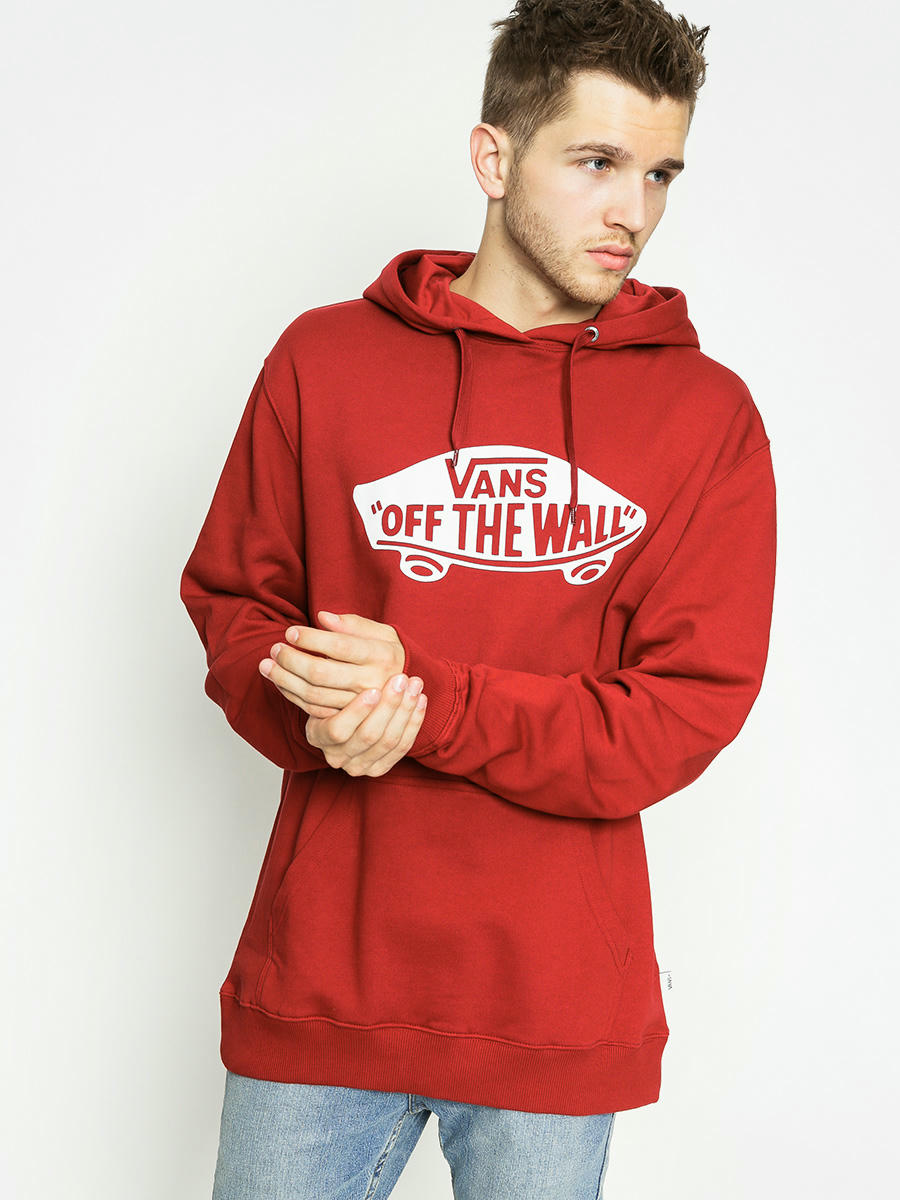 Vans red and white hoodie sale