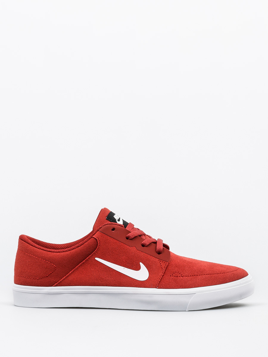 nike sb shoes red and black
