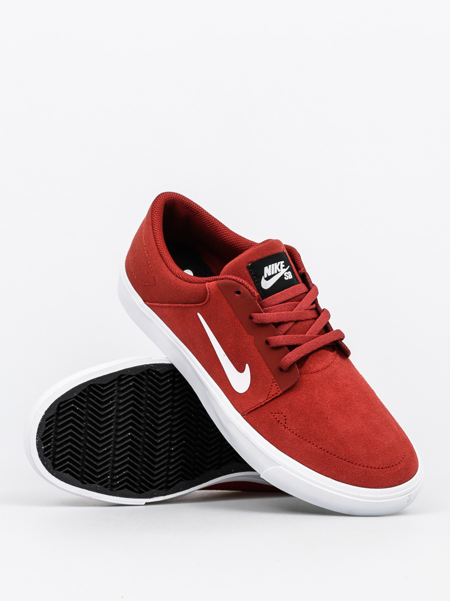 nike sb shoes red and black