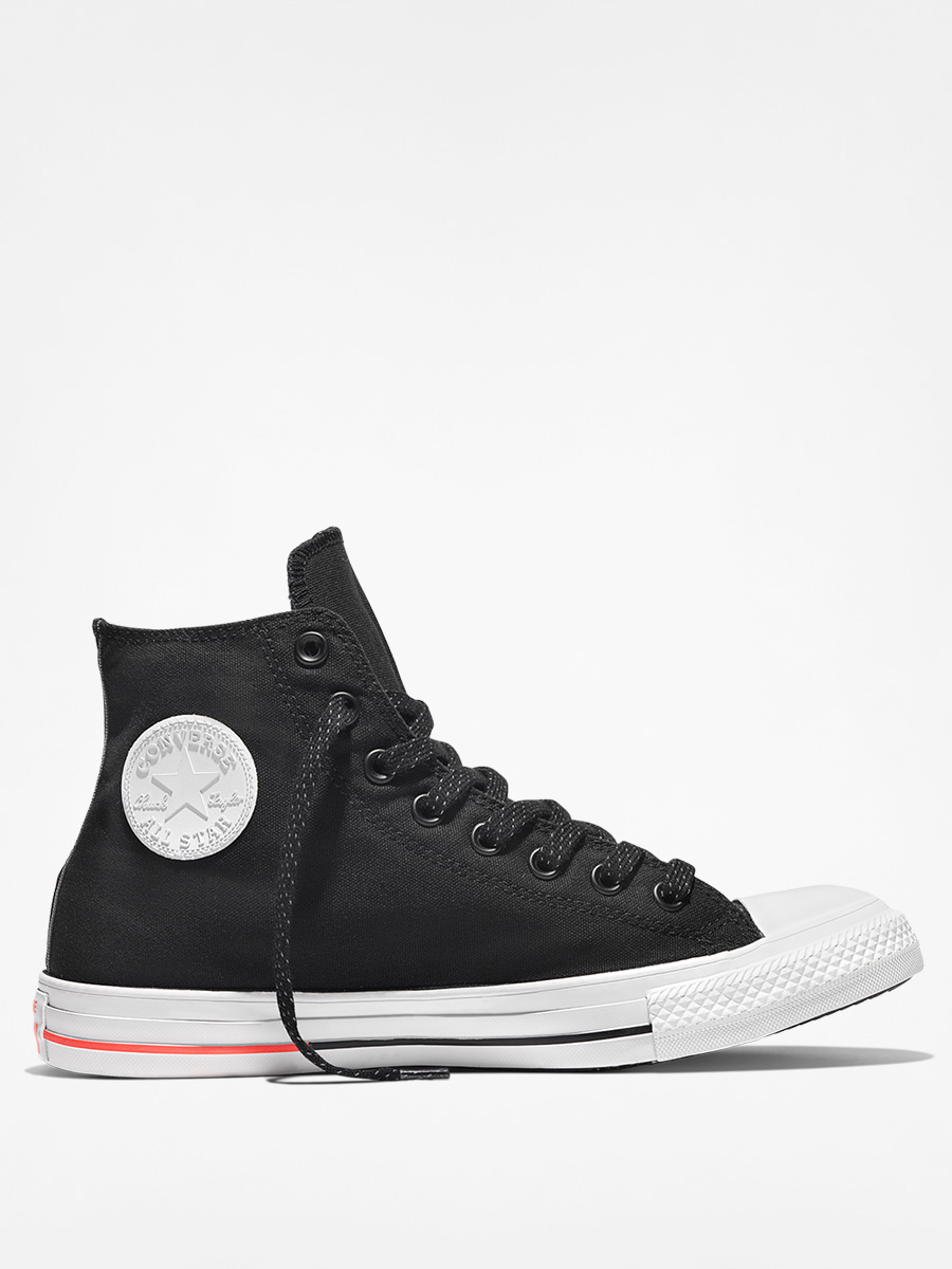 Converse Chucks Chuck Taylor All Star Hi (black/white/lava)