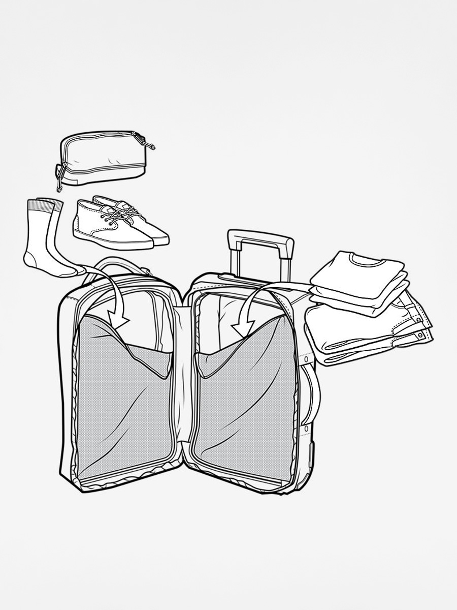 Burton Suitcase Overnighter Roller (blotto)