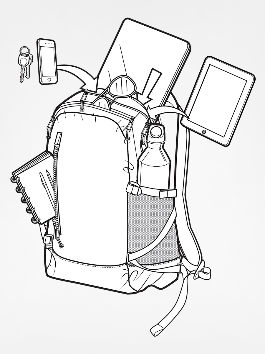 Burton Backpack Prospect Pack Wmn (faded grapeseed)