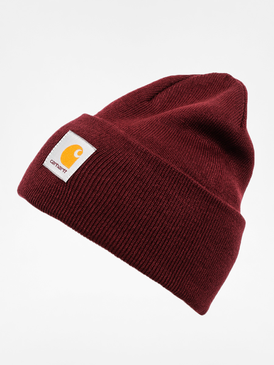 burgundy carhartt beanie