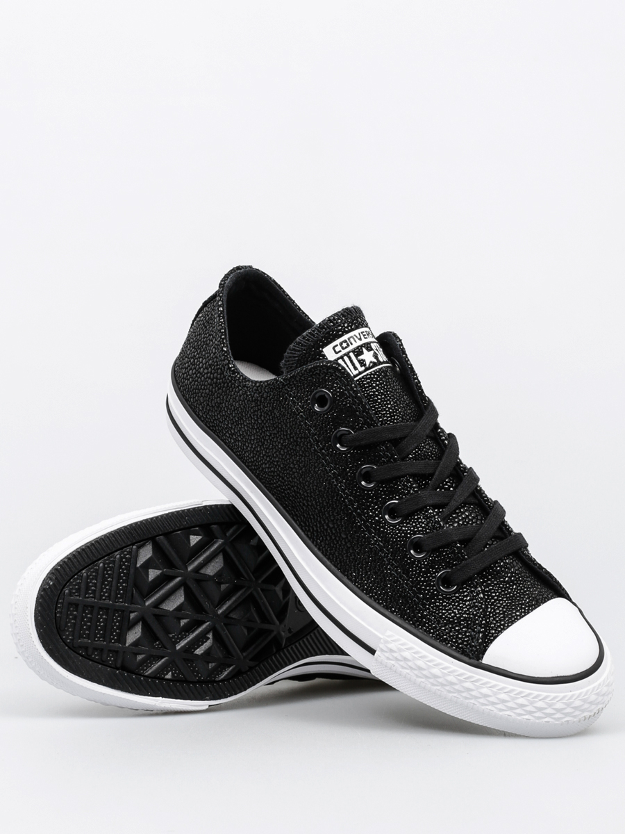 Converse Shoes Chuck Taylor All Star Stingray Metallic Ox Wmn (black/black/white)