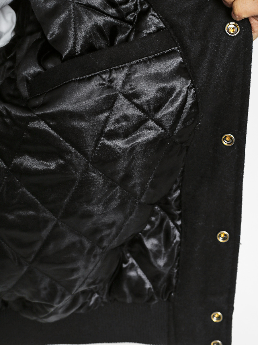 Stussy Jacke Stock Varsity (black)