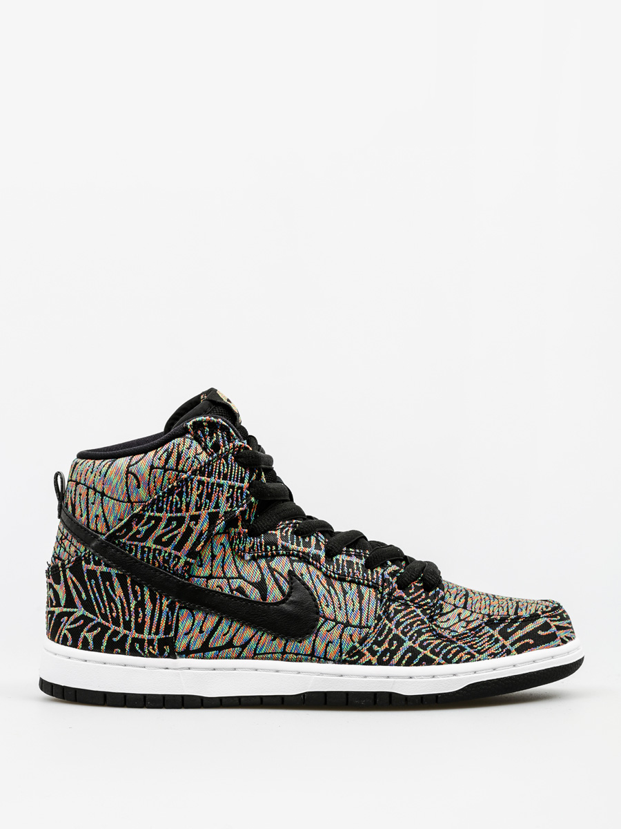 Nike SB Shoes Dunk High Premium Sb (black/black rainbow white)