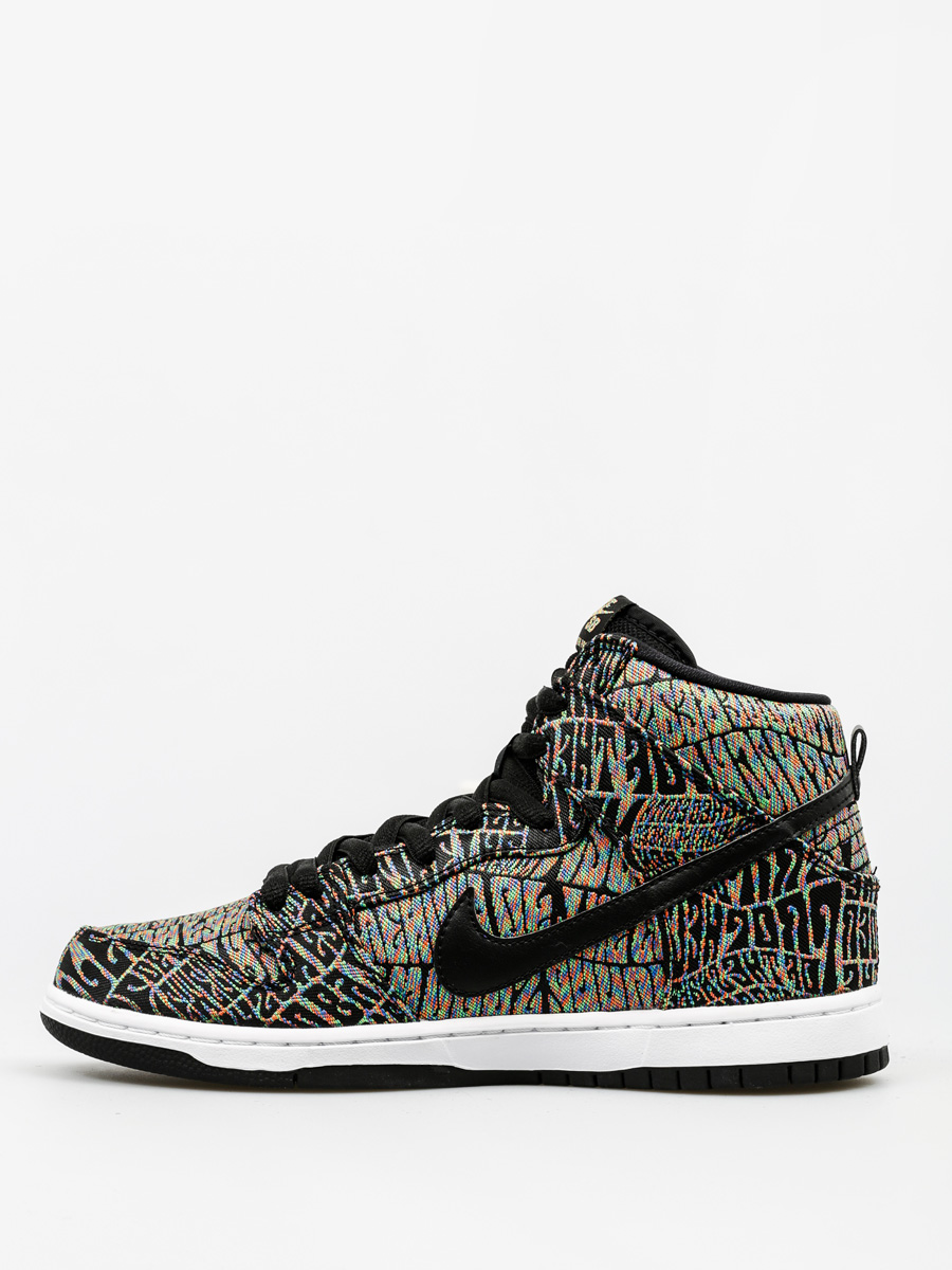 Nike SB Shoes Dunk High Premium Sb (black/black rainbow white)