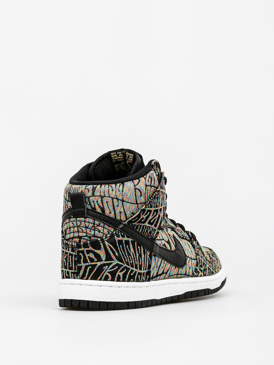 Nike SB Shoes Dunk High Premium Sb (black/black rainbow white)