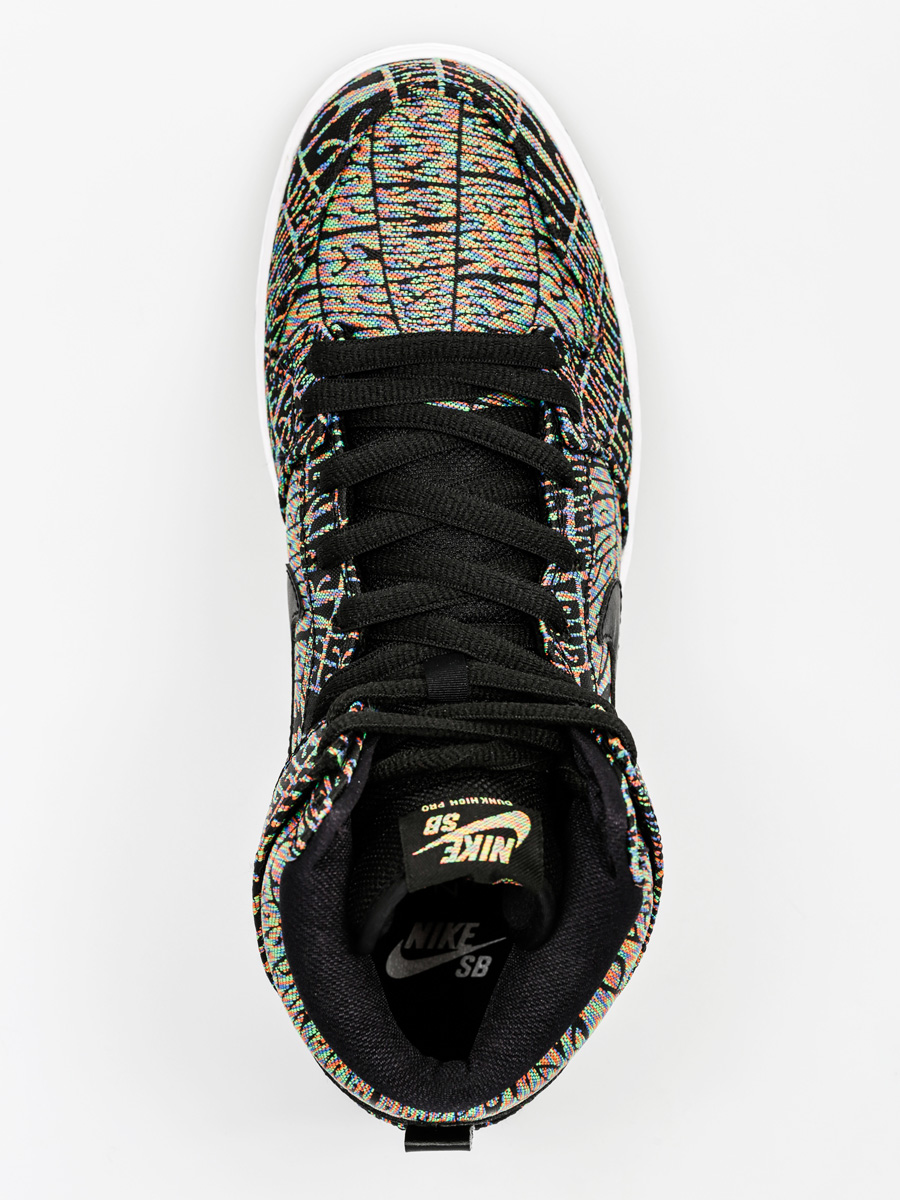 Nike SB Shoes Dunk High Premium Sb (black/black rainbow white)