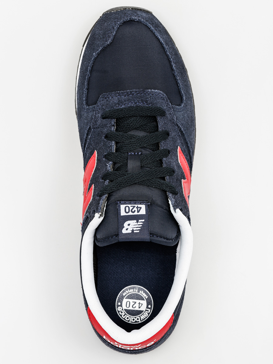 New balance 420 sales navy with red