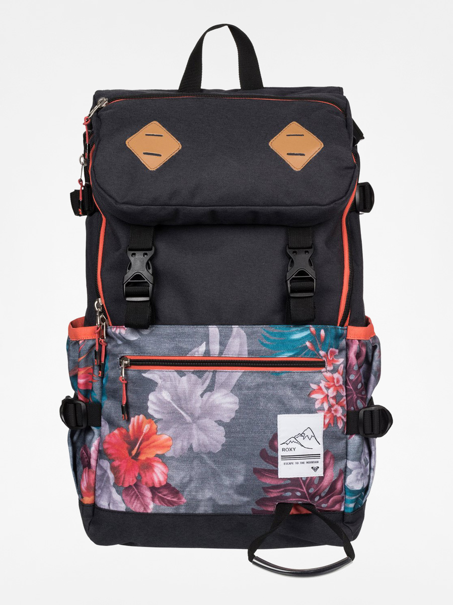 Roxy Backpack Tribute Wmn (black/grey/flowers)