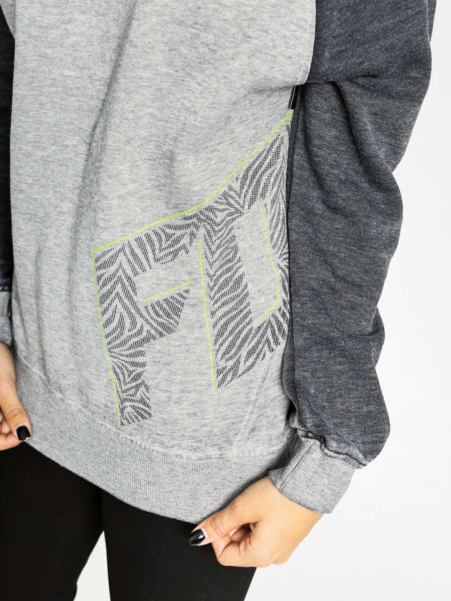 Fox Sweatshirt Angled Wmn (heather grey)