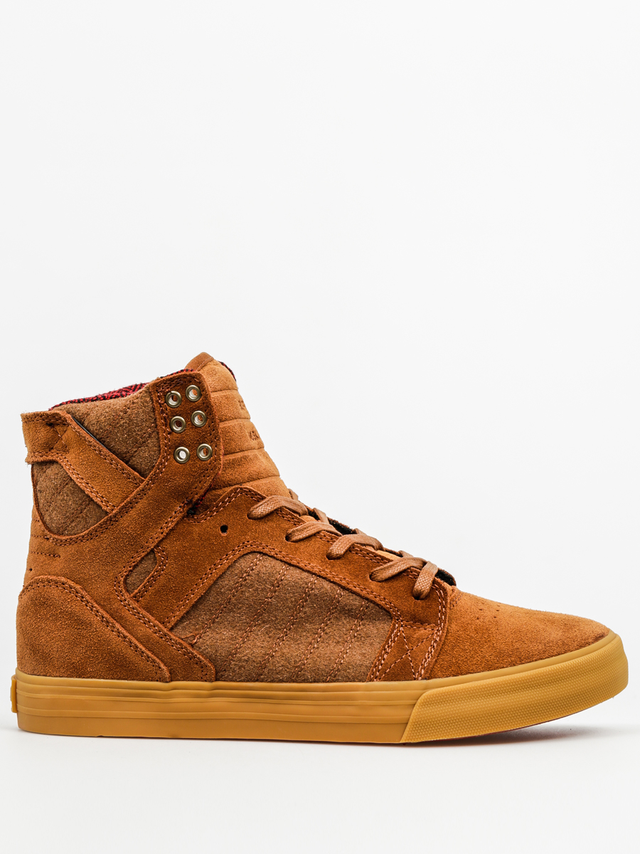 Supra Shoes Skytop brown (brown/red gum)