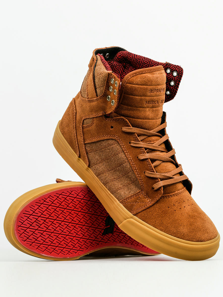 supra skytop black and orange