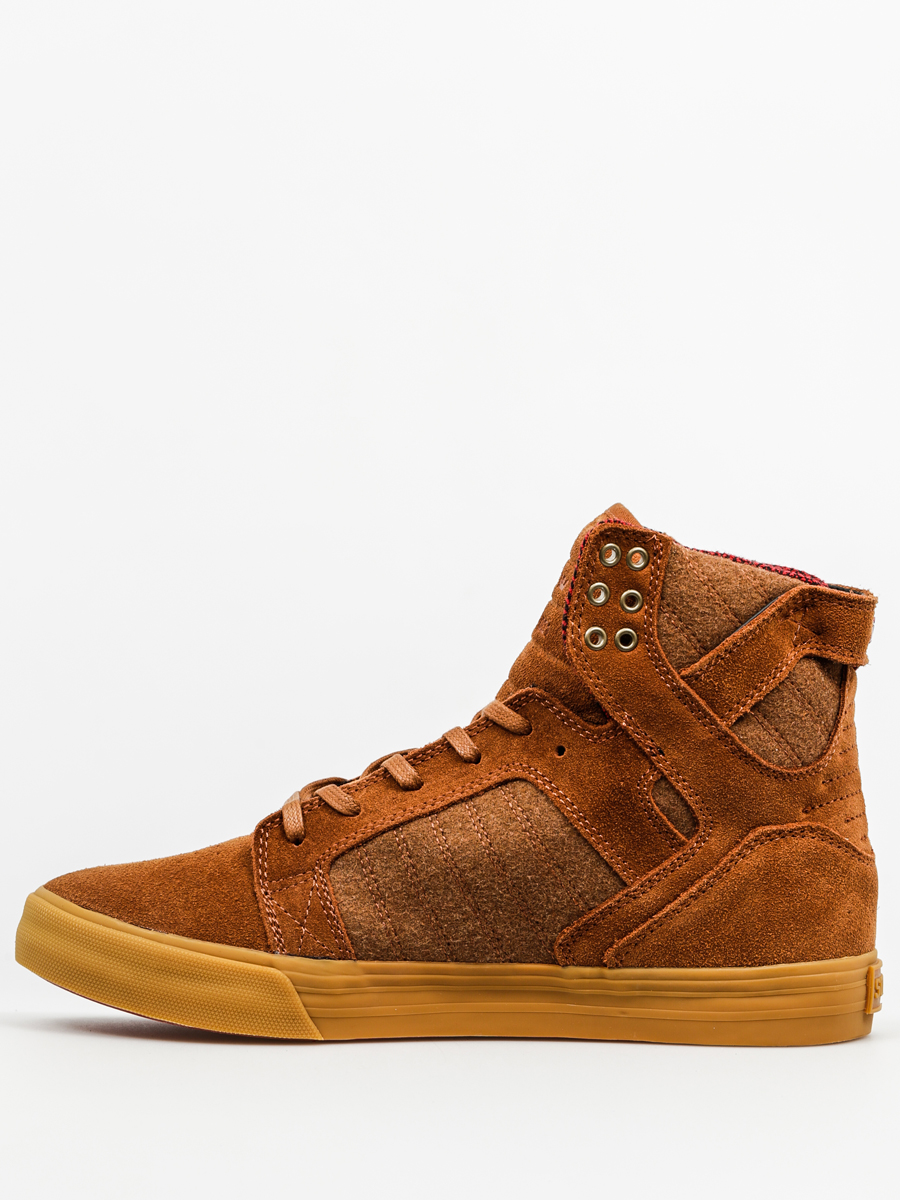 Supra Shoes Skytop (brown/red gum)