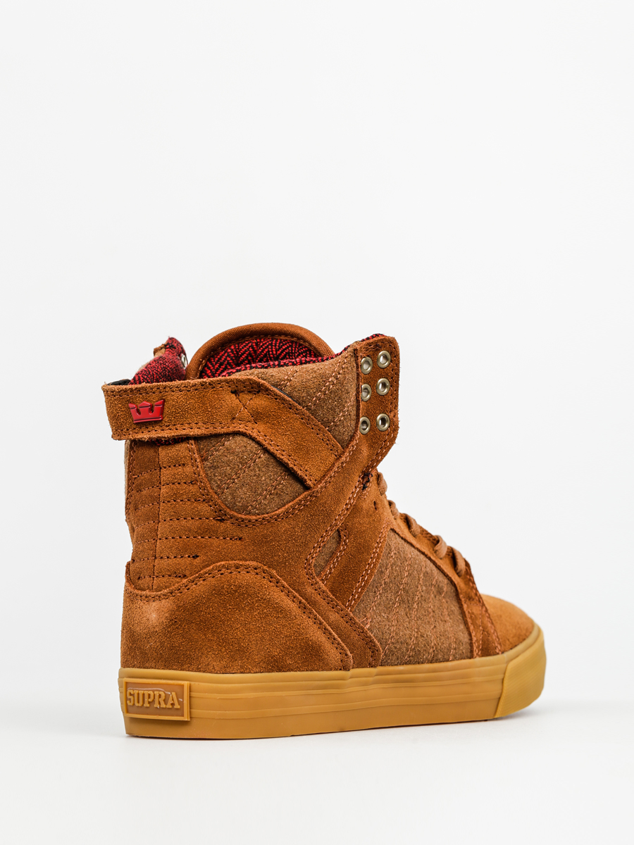 Supra Shoes Skytop (brown/red gum)