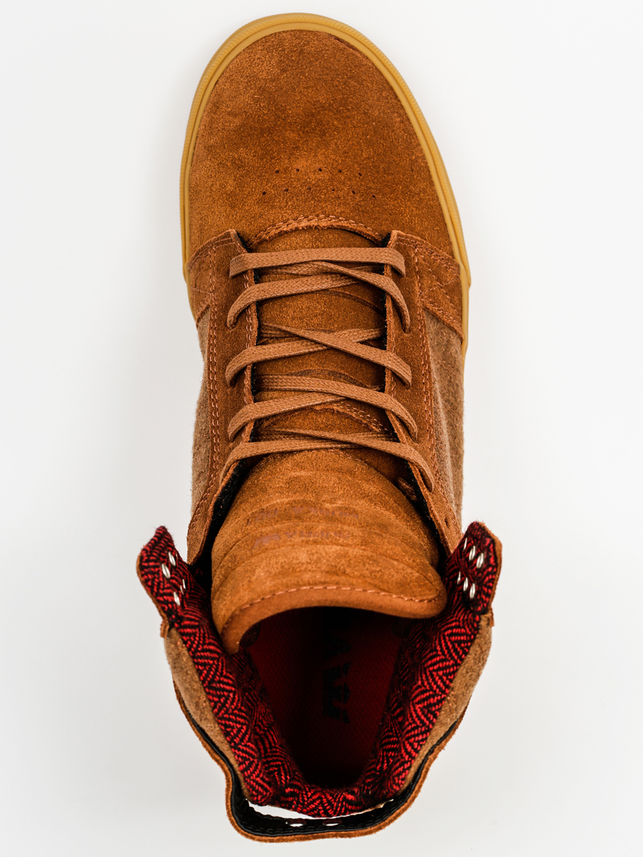 Supra Shoes Skytop (brown/red gum)