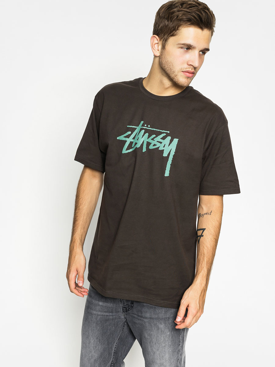 grey stussy t shirt