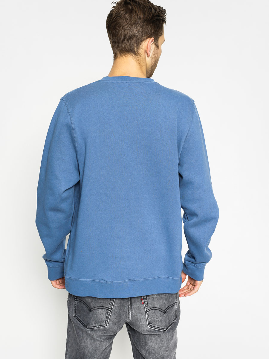 Stussy Sweatshirt Stock Link Crew - blue (steel)