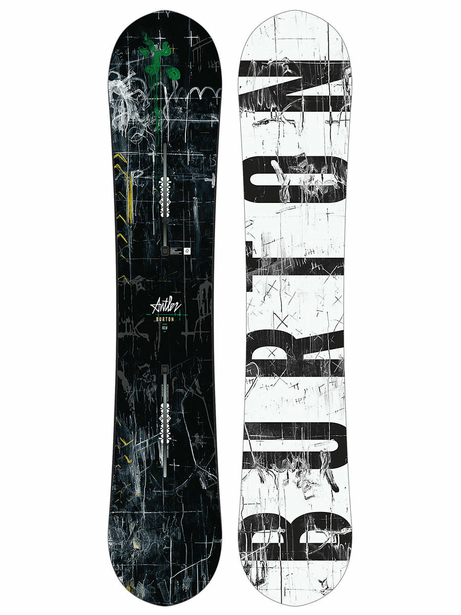 all black burton snowboard