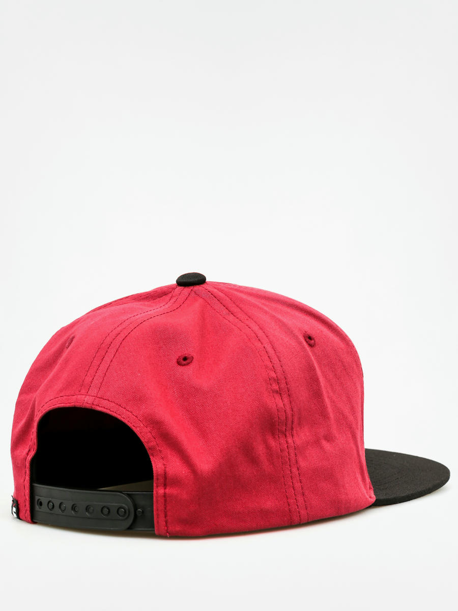 burgundy snapback hat