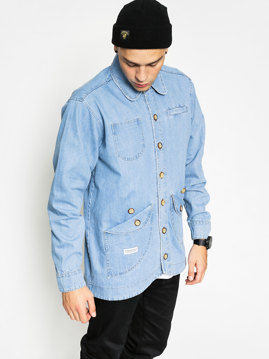light blue spring jacket
