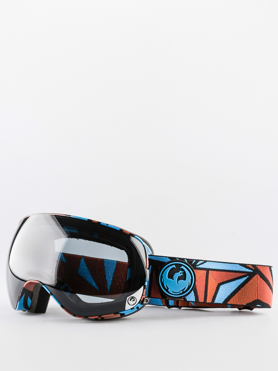 Dragon Goggle X2s (structure dark smoke/yellow blue ion)