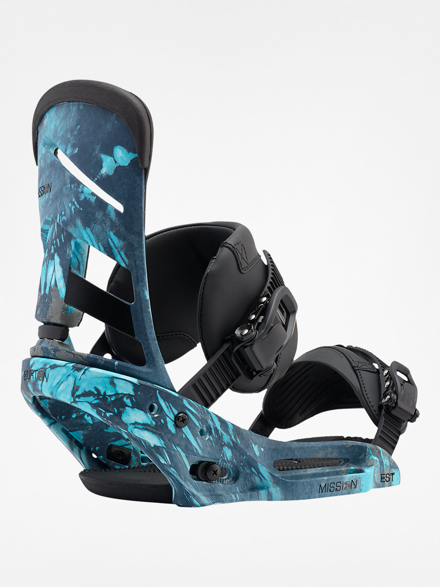 Mens Burton Snowboard bindings Mission Est (blue print)