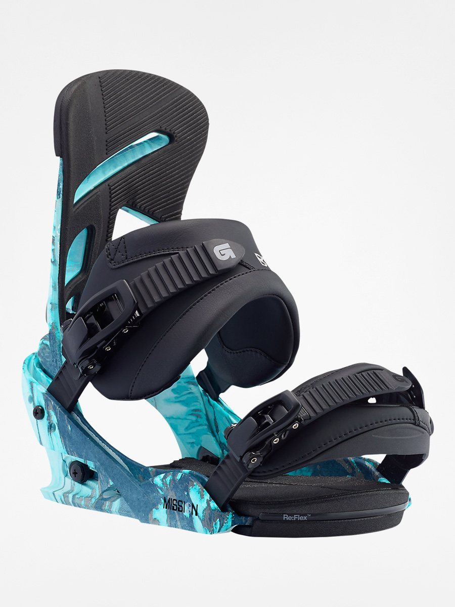Burton Snowboard bindings Mission - blue (blue print)