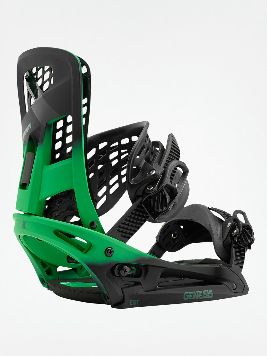 Mens Burton Snowboard bindings Genesis Est green fade