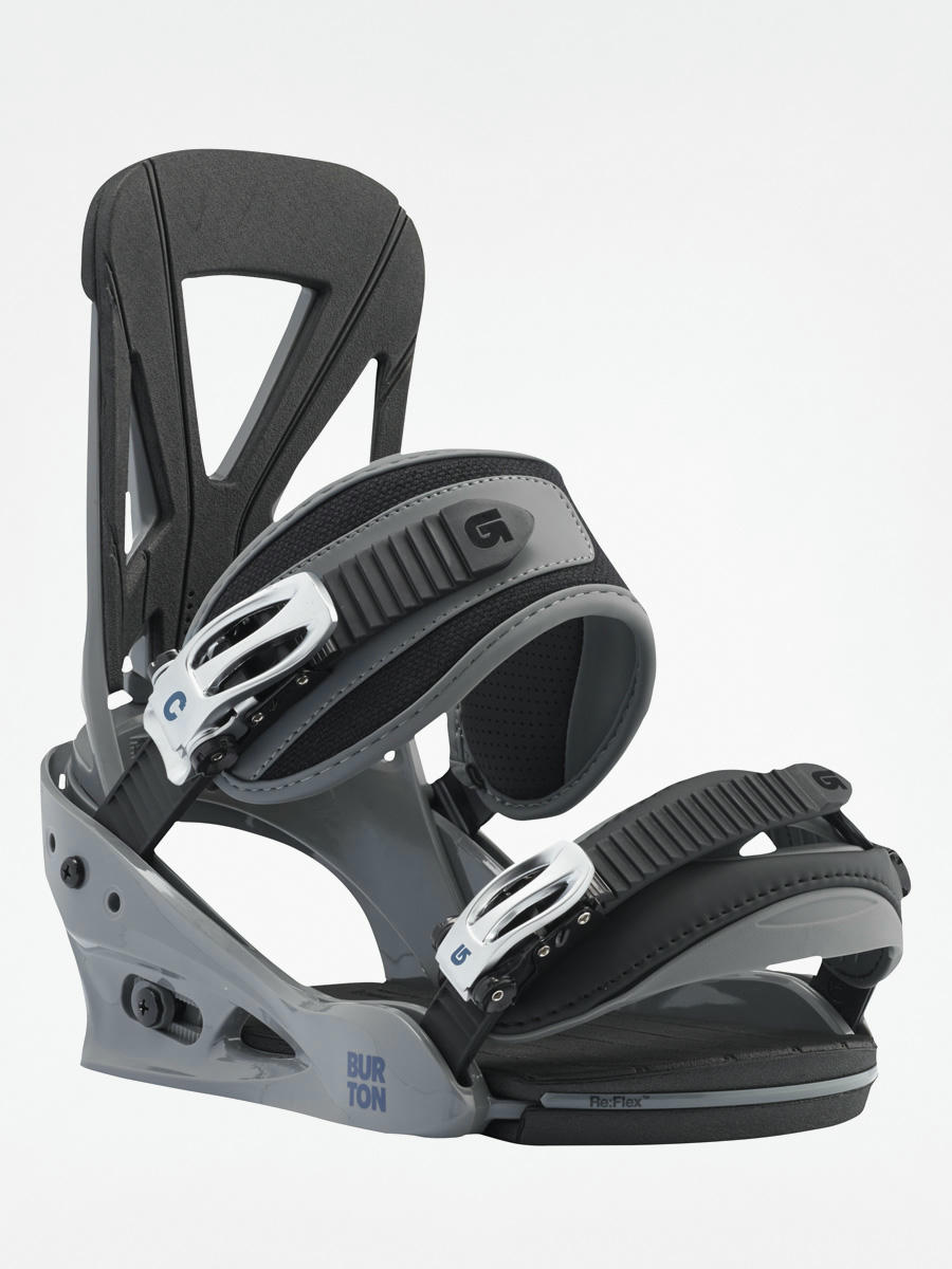 Mens Burton Snowboard bindings Custom grey shark