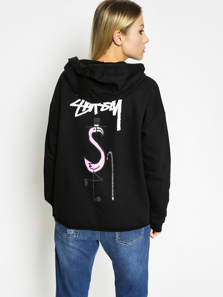Stussy Hoodie Flam Raw Edge HD Wmn (black)