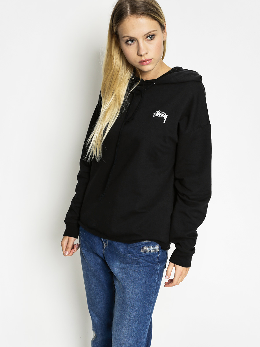 Stussy Hoodie Flam Raw Edge HD Wmn (black)