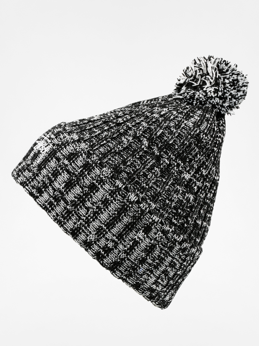 Stussy Beanie Marled Yarn Pom Beanie (black/white)