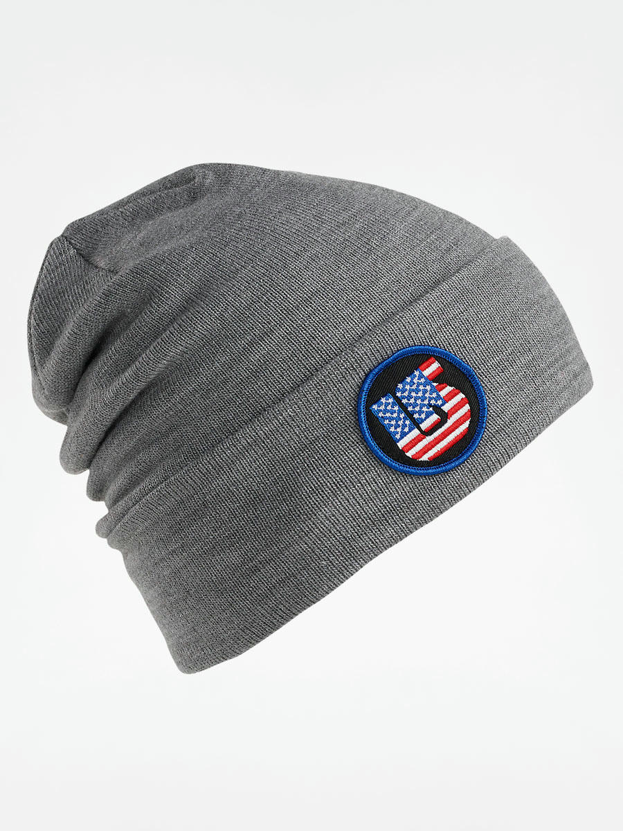 burton gray and black beanie