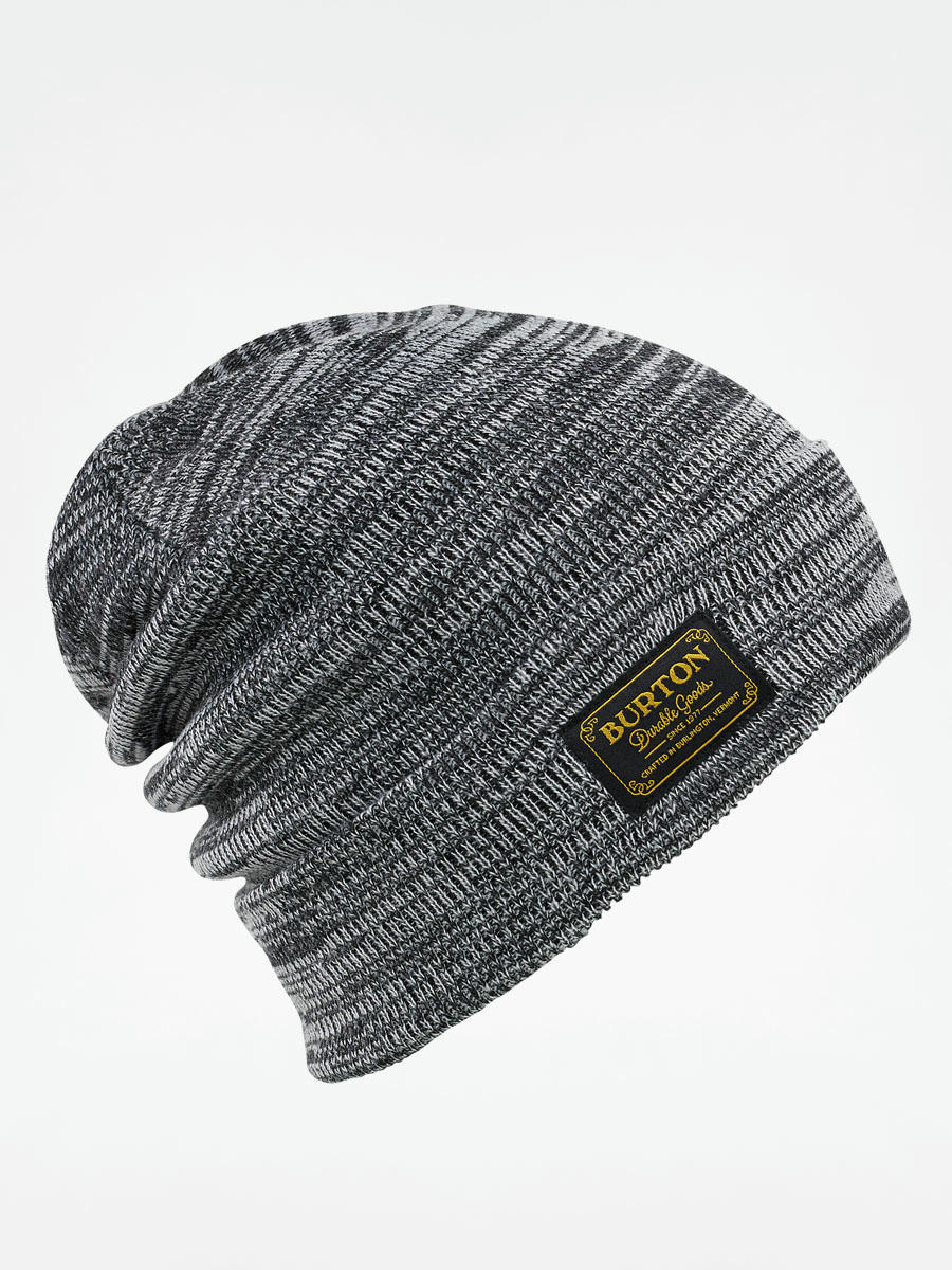 burton gray and black beanie