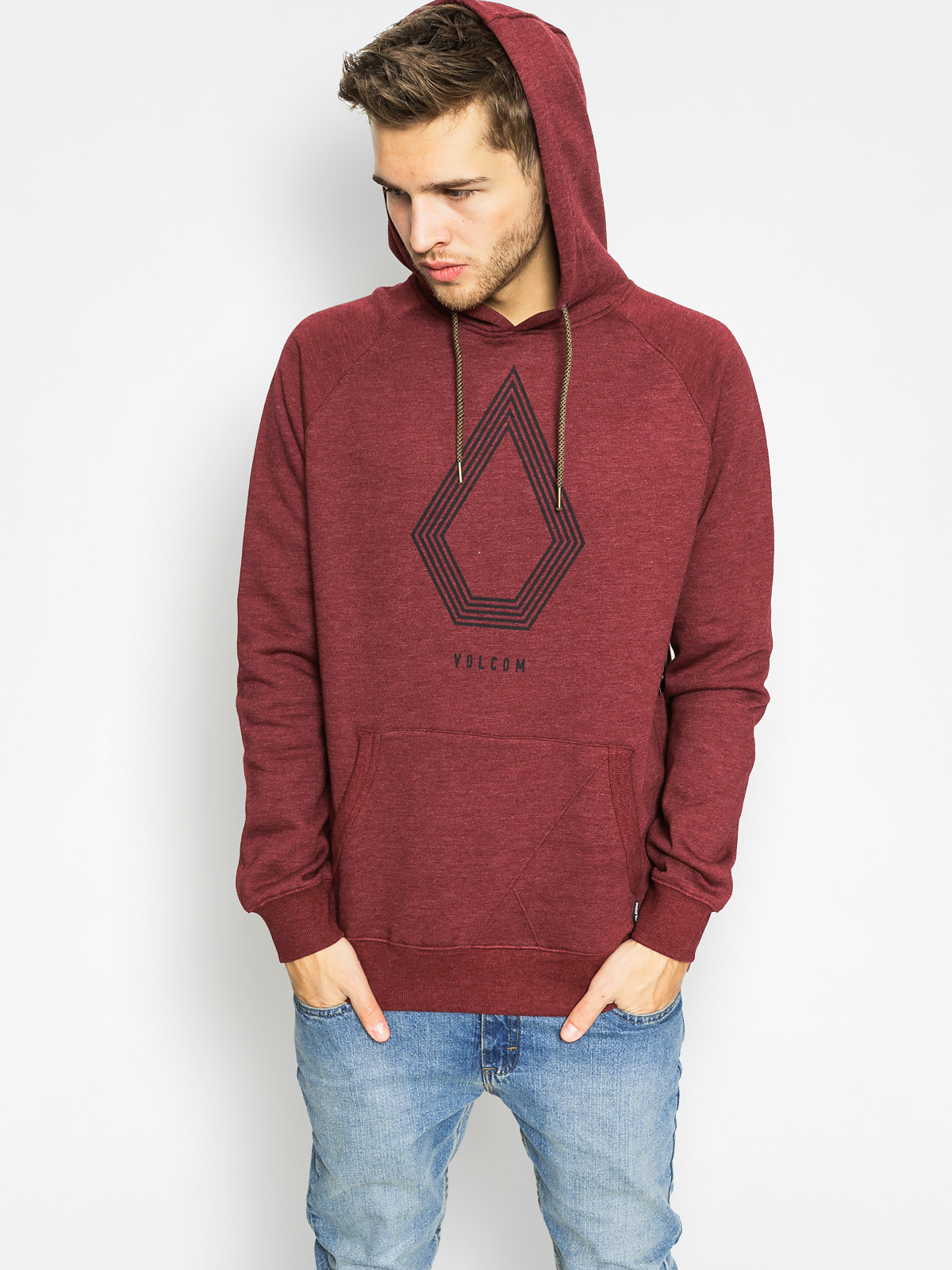 Red on sale volcom hoodie