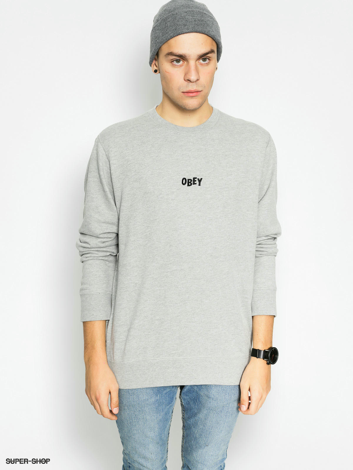 obey sweatshirt grey