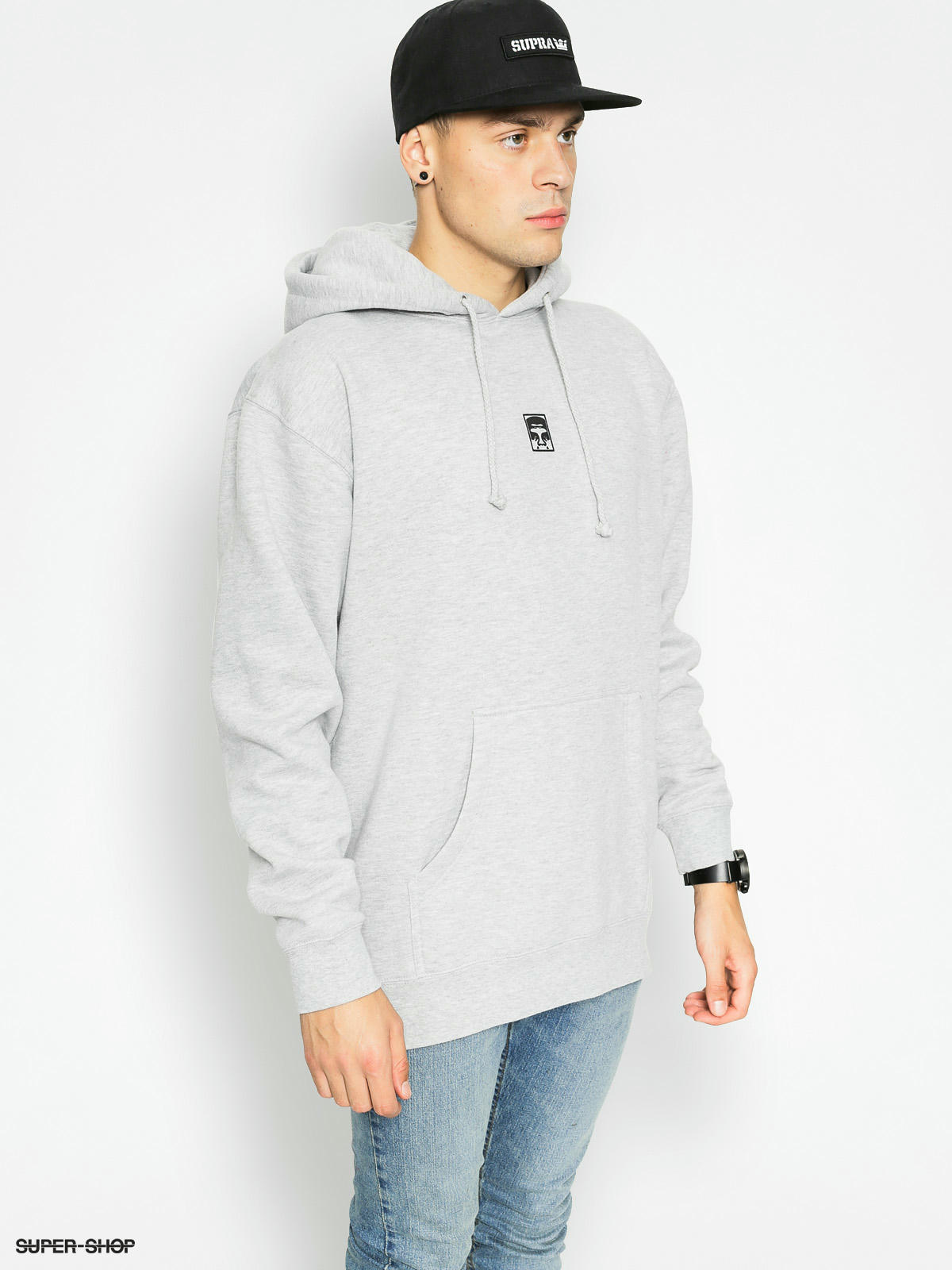 obey face hoodie