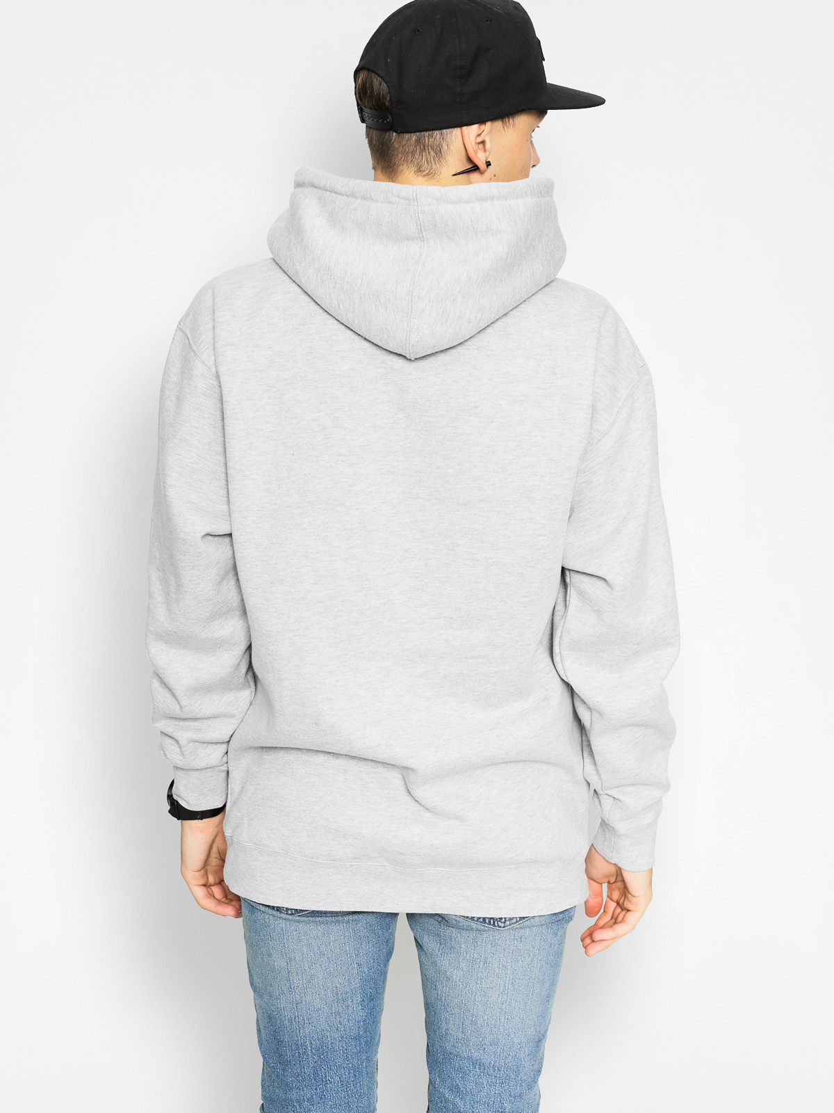 OBEY Hoodie Half Face HD (heather grey)