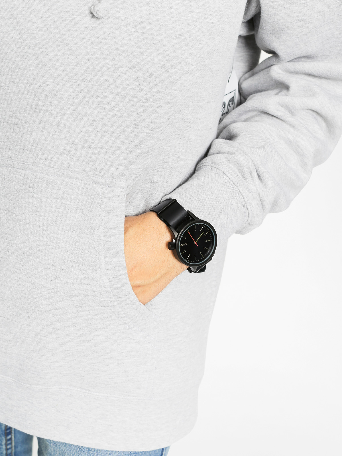 OBEY Hoodie Half Face HD (heather grey)