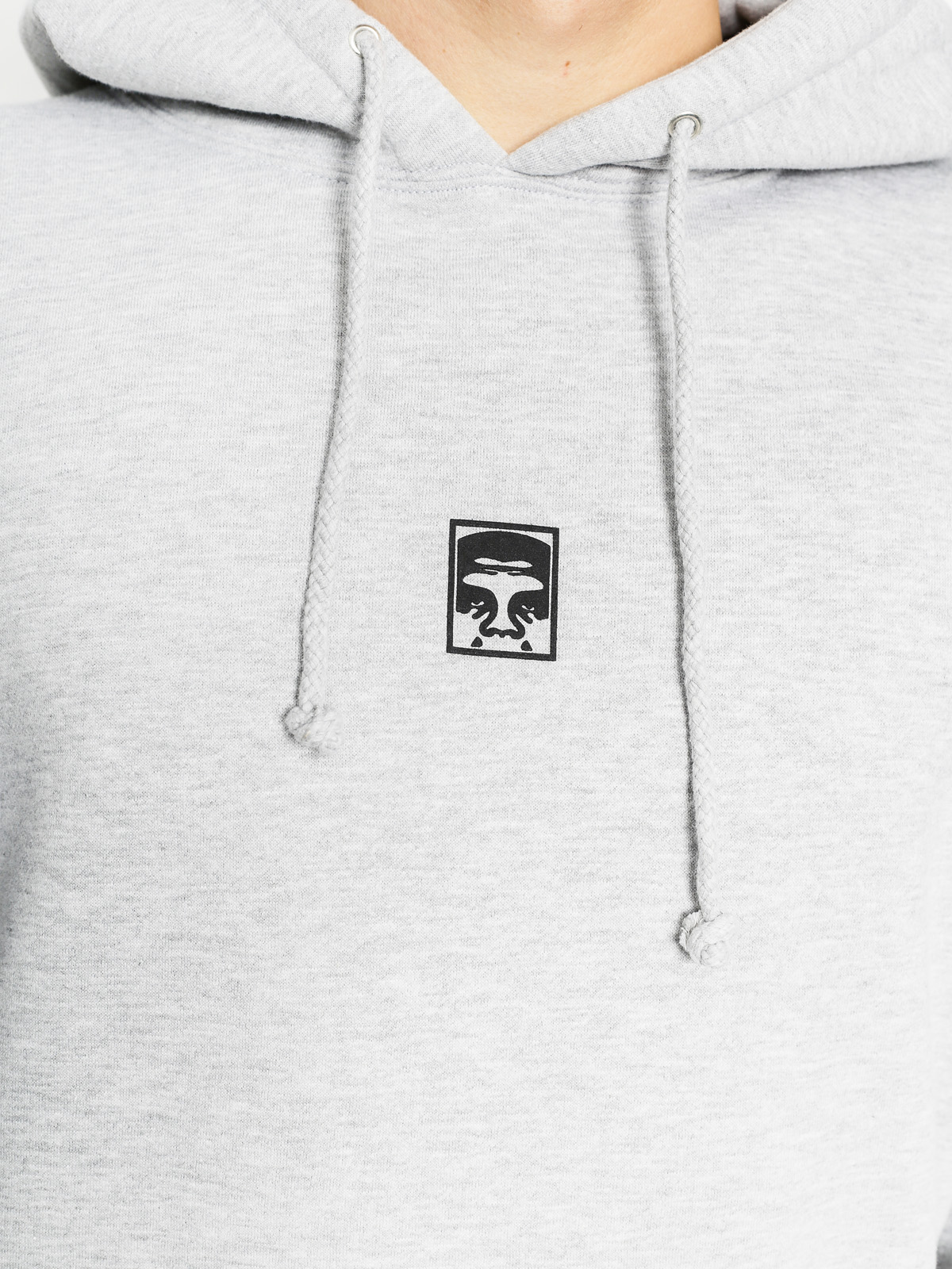 OBEY Hoodie Half Face HD (heather grey)