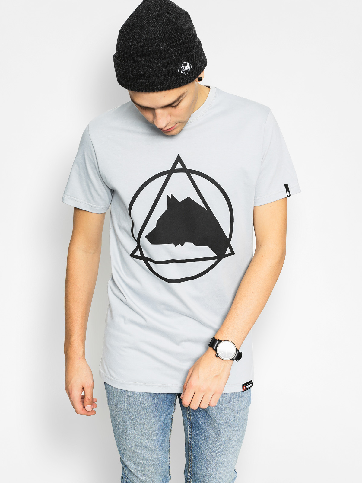 Majesty T-Shirt Wolfshead (grey)