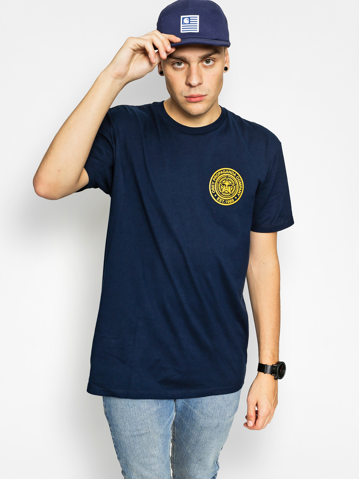 OBEY T-Shirt Obey Propaganda Company Premium (navy)