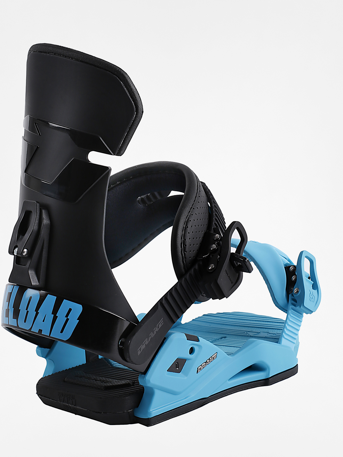 light blue snowboard bindings