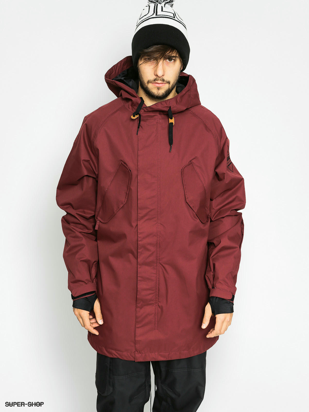 parka snowboard jacket mens